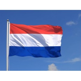 Cosymate Flag 90 x 150 cm - National Flag with Brass Eyelets - Durable Flag for Flagpole - 100% Polyester (Netherlands)