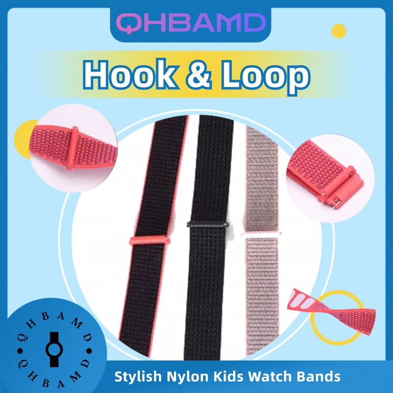 QHBAMD 3 Pack Adjustable Nylon Watch Bands, Compatible with Gabb/Gizmo/SyncUP
