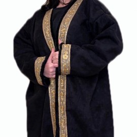 Women’s jacket Farwa - Color: Black & gold, Size: Onesize