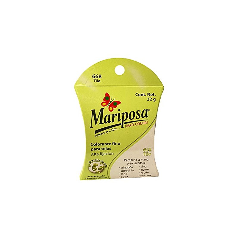 Colorante Mariposa Cristales 32 grs 668 Tilo