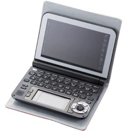 ELECOM DJC-016PN Electronic Dictionary Case, Standard Size, Diary Type, Pink