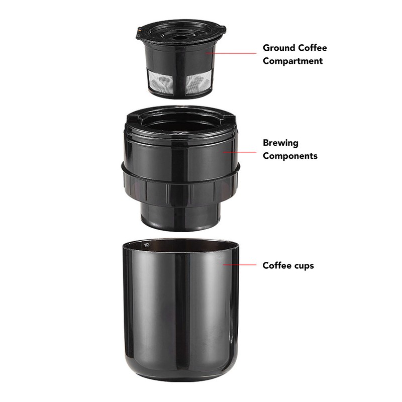 Portable Coffee Machine for Coffee Capsules Ground Coffee USB Rechargeable
