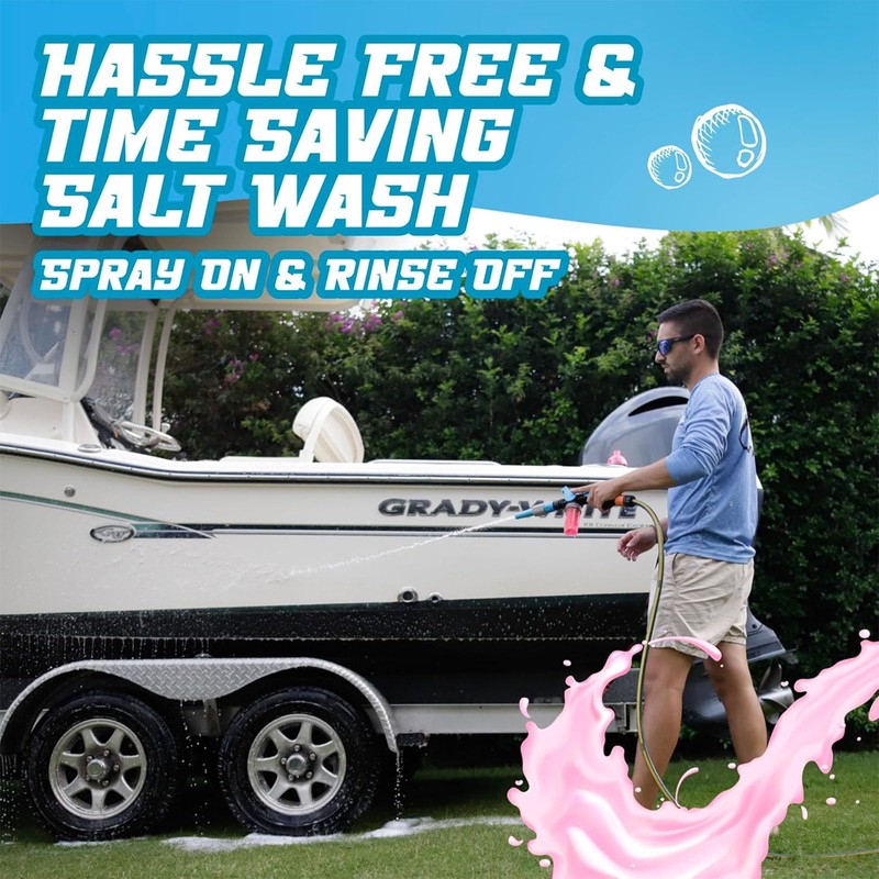 Salty Captain Salt Wash Cleaner - Remove Salt Off Boats