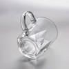 Sizikato 2pcs Clear Glass Drinking Cup with Handle, 8 Oz