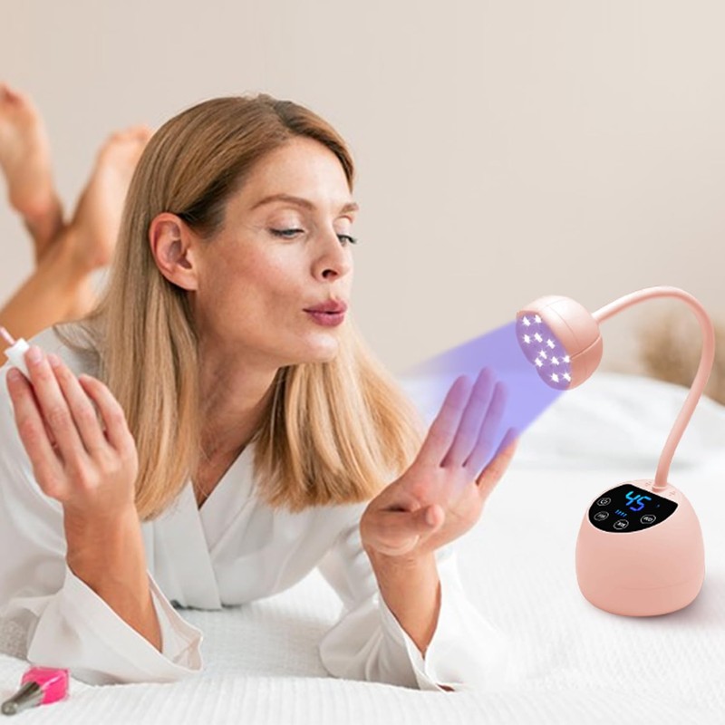 Mini UV LED Nail Lamp, LCD Display, Automatic Intelligent Sensor,