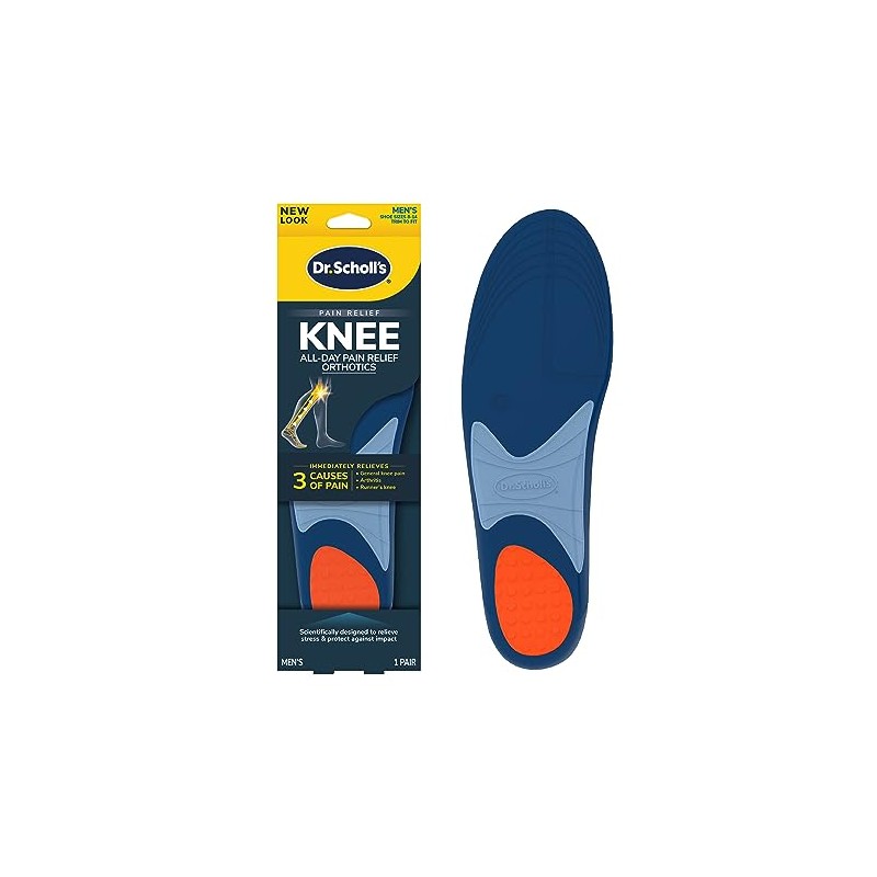Dr. Scholl's Knee Pain Orthotics for Men Shoe Size 8-14