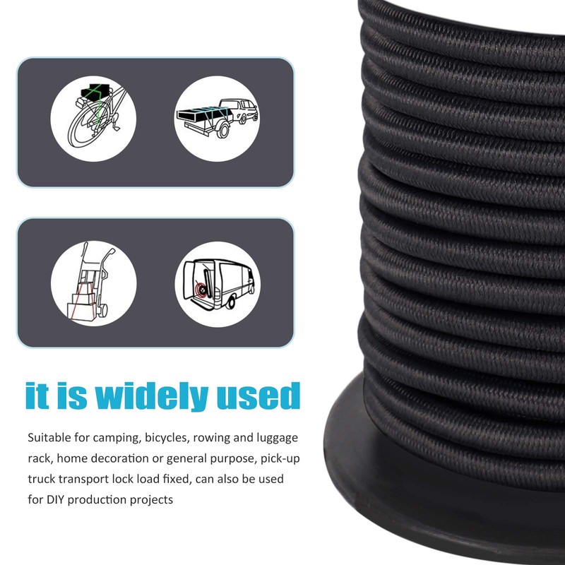 Ultimate Resistant 10m Elasticated Secure Rope, Bungee Straps, Elastic Bungee