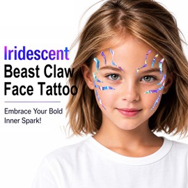 18 Dark Fantasy Demon Mark Temporary Tattoos, Mystic Rune Symbol Makeup Stickers for Face & Forearm - Unique Large Design, Perfect for Halloween, Cosplay, Parties, and Photo Shoots