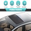 Opuwei Car Sunroof Sun Shade, Camping Accessories, Breathable Protection Mesh,