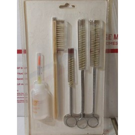 PROSPERITY TOOL 5 pieces Brushes Plus AIR TOOL OIL IN SQUEEZE BOTTLE WITH NEEDLE LUBRICATE