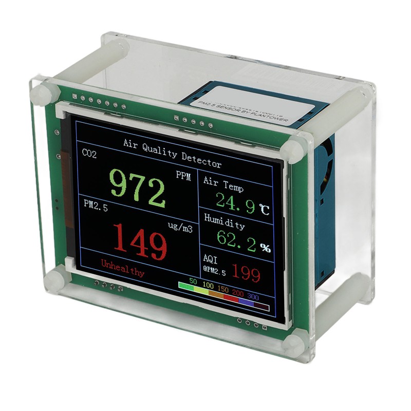 Air Quality Monitor Home Carbon Dioxide Detector High Accuracy Sensor