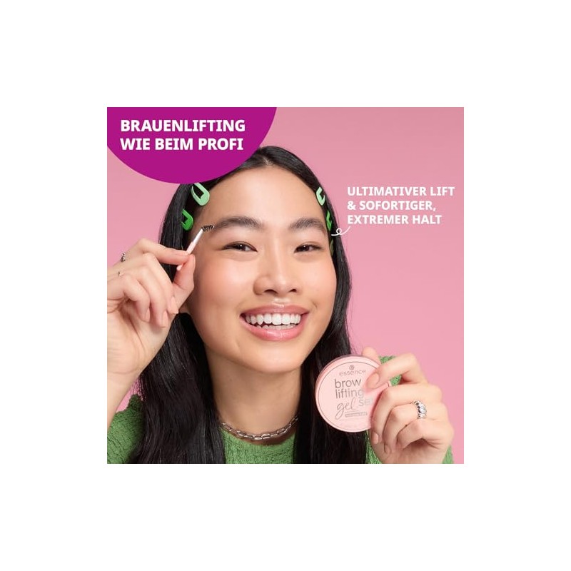 essence brow lifting gel set, transparent eyebrow gel with gel-like