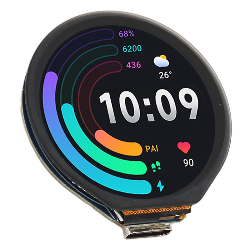 RP2040 Microcontroller Development Board with 1.28inch Round Touch LCD Screen