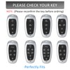 Qunzes Key Fob Cover with Heavy-duty Keychain for Hyundai Sonata