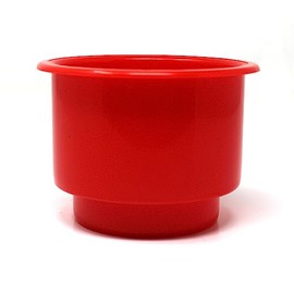 JSP Manufacturing Red 3-5/8 Jumbo Cup Recessed Drop in for Boat RV Car Truck Pool Table Sofa Inserts Large Size (1)