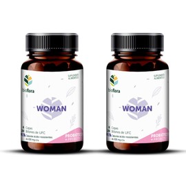Bioflora Woman 2 Pack Probióticos para Mujer  Flora Vaginal, Salud Digestiva e Intestinal  20 Billones UFC, 6 Cepas, Inulina Orgánica de Agave...     
