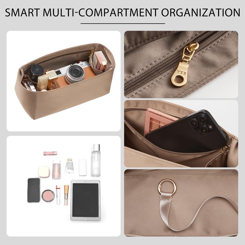 OAikor Satin Purse Organizer Insert for Hermes Garden Party 36,