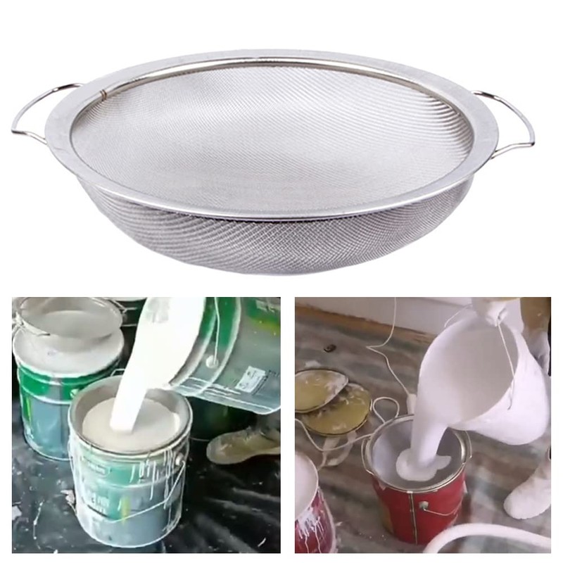Kisbeibi Paint Strainer Mesh, Stainless Steel Paint Filters Strainers, 11.81inch