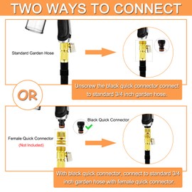 Garden Hose Nozzle, Dog Washing Hose Attachment, 8 Patterns Hose Sprayer High Pressure Metal Water Hose Nozzle with Soap Dispenser Bottle Dog Bath Brush Car Washing Mitt for Pet Garden Car Washing