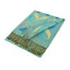 PASKMLNA - Chal reversible de cachemira, colores elegantes, A18-16 Aqua-Beige,