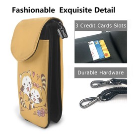 JMI Rascal Smartphone Pouch, Genuine Leather, Shoulder Bag, Thin, Women's, Men's, Mini Pouch, Popular, Wallet, Crossbody Bag, Black