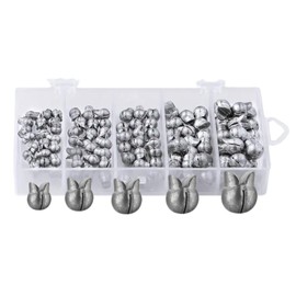 Split Shot - Round Split Shot Fishing Sinkers | Lead Split Shot Fishing Sinkers 5 Sizes Removable Egg Lead Assortment