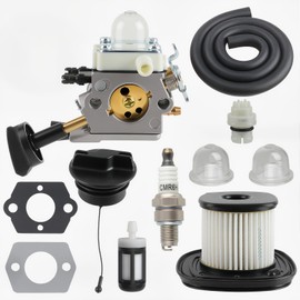 CARBBIA Carburetor Carb with Air Filter Gas Cap Spark Plug Primer Bulb Fuel Filter Compatible with Stihl SH86 SH86C BG86CE BG86Z BG86CEZ Blower 125-760 C1M-S261B C1M-S261C 4241 120 0606 4241 120 0607