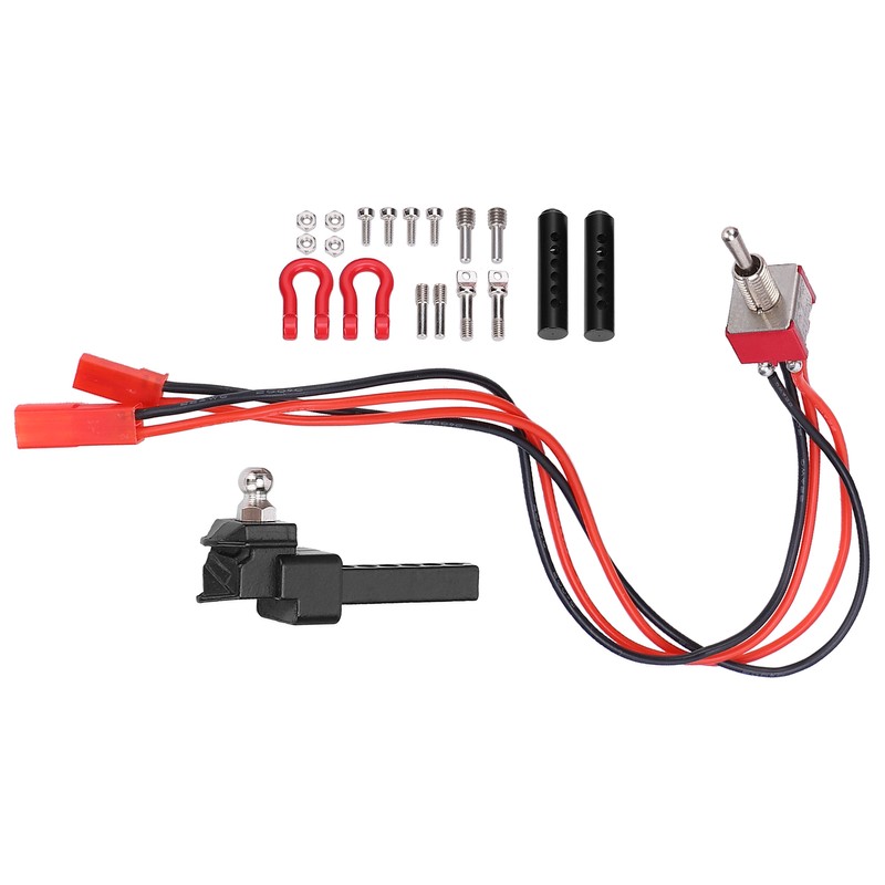 Front Bumper Manual Winch Upgrade Kit Accessory Fit for TRX4/SCX10