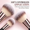 Professional Makeup Brush Set with Soft Fluffy Bristles for Foundation,