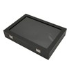 Pin Display Case Dustproof Transparent Glass Lid Badge Storage Box