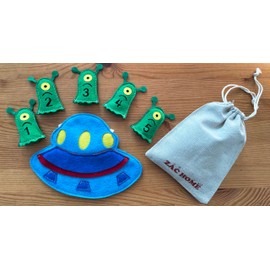 5 Little Men in the Flying Saucer Nursery Rhyme Storytelling Educational Finger Puppet