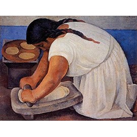 The Grinder (La Molendera), 1926 - Poster by Diego Rivera (30 x 26)
