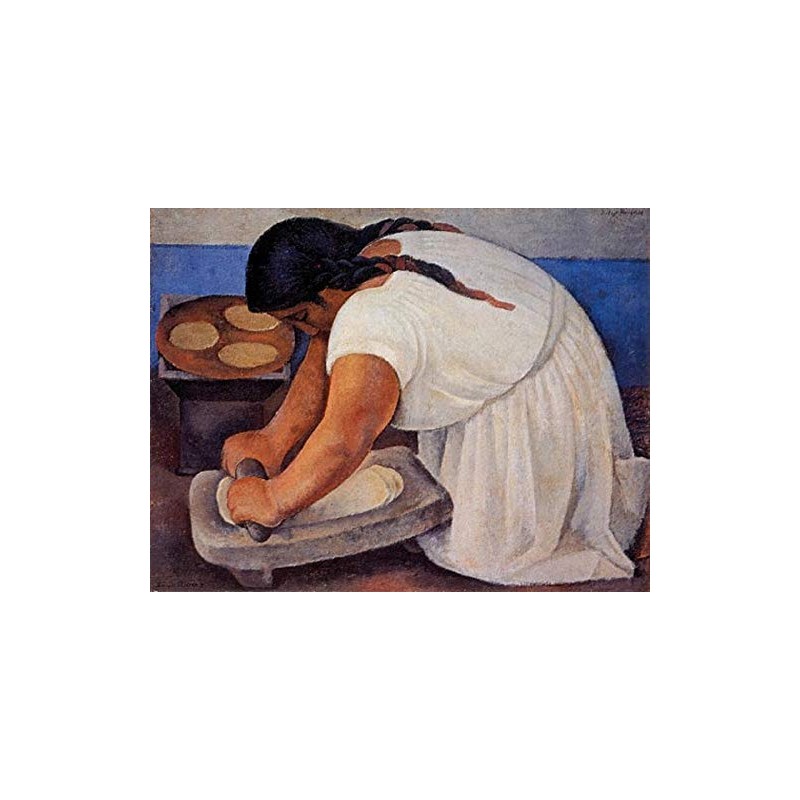 The Grinder (La Molendera), 1926 - Poster by Diego Rivera