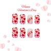 Valentine's Day Press on Nails Short Square Fake Nails With
