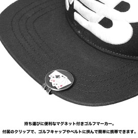 Goodland GD-GLFMK-ACE Magnetic Golf Marker Playing Cards Ace with Clip Cool Golf Marker Magnet Funny Golf Mark Magnet