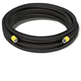 10AN Oil Cooler Hose, 5/8 inch Dia Nylon Braided high Pressure Fuel line Stainless Steel Rubber Hose, for Automotive, Marine Engine Tube Fuel System Hose - (5M/16FT), Black