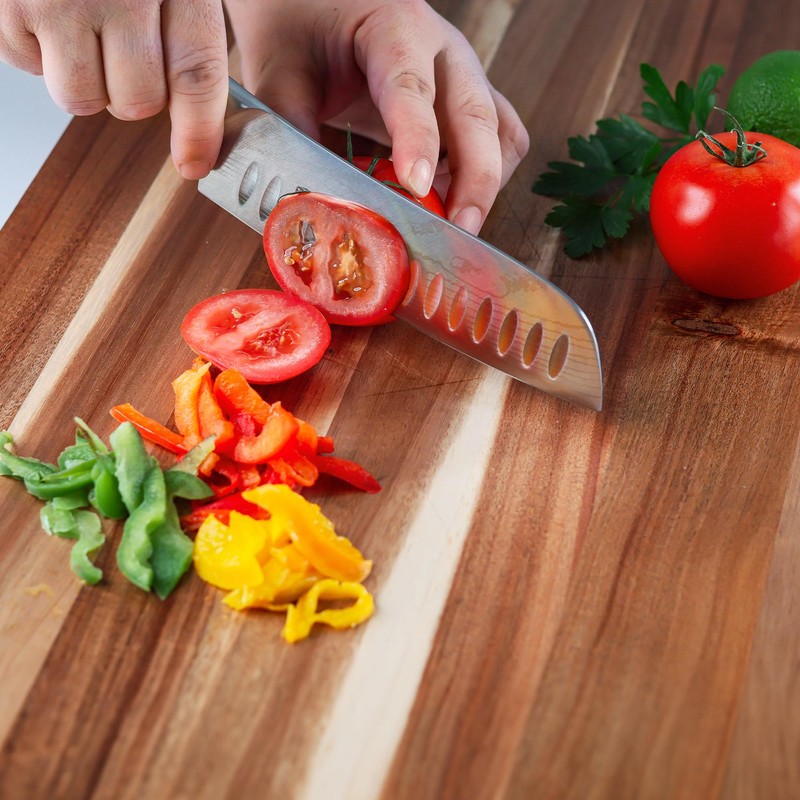 Swiss Diamond 7 Inch Santoku Knife - German Steel with