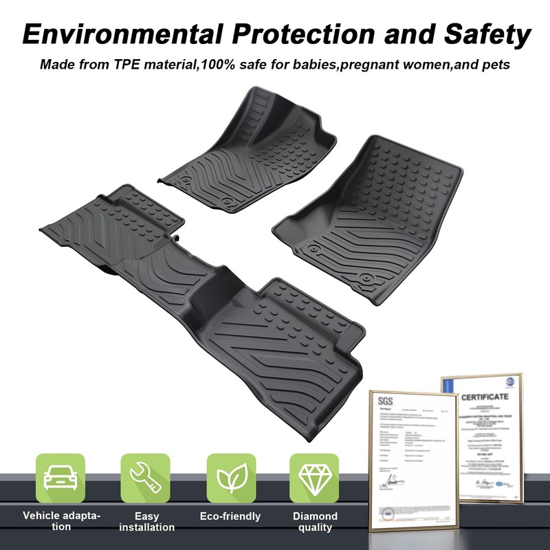 ECOZEN Floor Mats for New Tacoma 2024(Only for Double Cab),