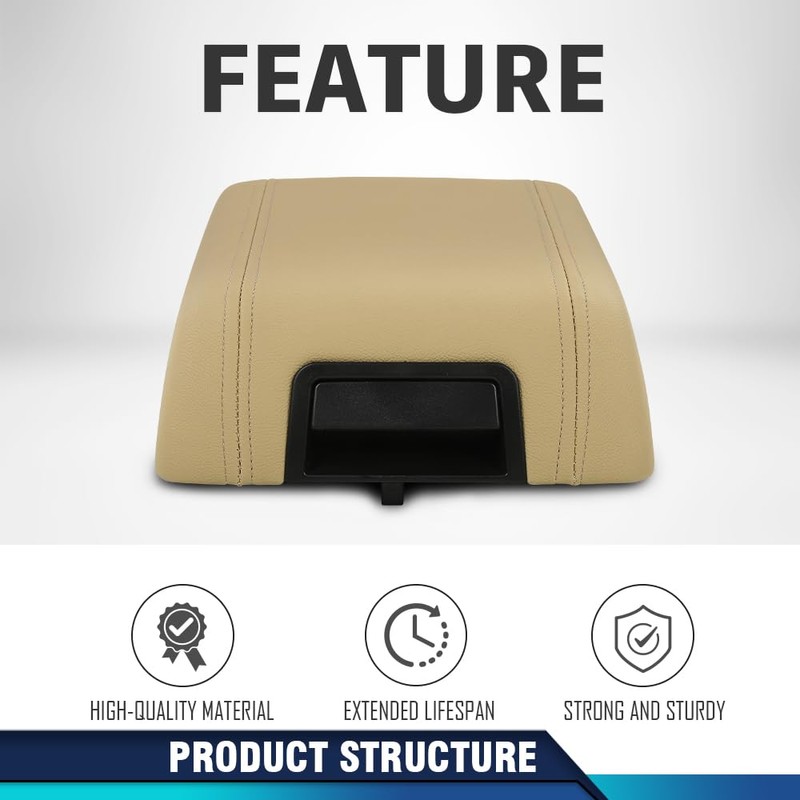 PIT66 Armrest Lid Cover Center Console Lid, Compatible with 2004-2008