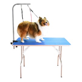 SHELANDY Professional pet Grooming Table with Double leashes and clamp for Large and Medium Dogs (Large (43.5 * 23.5 inch))