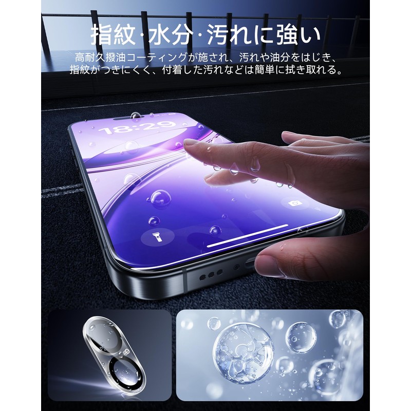 NIMASO Glass Film (2pcs) + Camera Film (2pcs) Protective Film