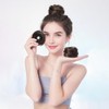 QIANCHUN Hair Bun Extension Synthetic Straight Neat Donut Updo Stretchy