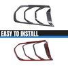 HAKA TOUGH Tail Light Lamp Cover Frame for Ford Mustang