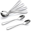 Hiware 6-Piece Demitasse Espresso Spoons, 4 Inches Stainless Steel Mini