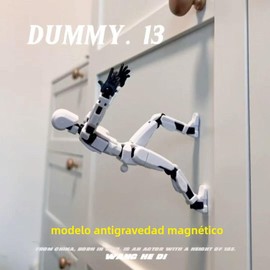 Toy Dummy 13 Action Figure Con expositor,Aspiración magnéticaRobot Multiarticulado Impreso 3D,Maniquí Modelo de Actividad Cuerpo Completo,3D Printed A