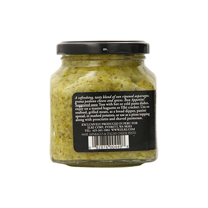 Elki's Gourmet Asparagus and Italian Cheese Pesto, 9.9 Ounce