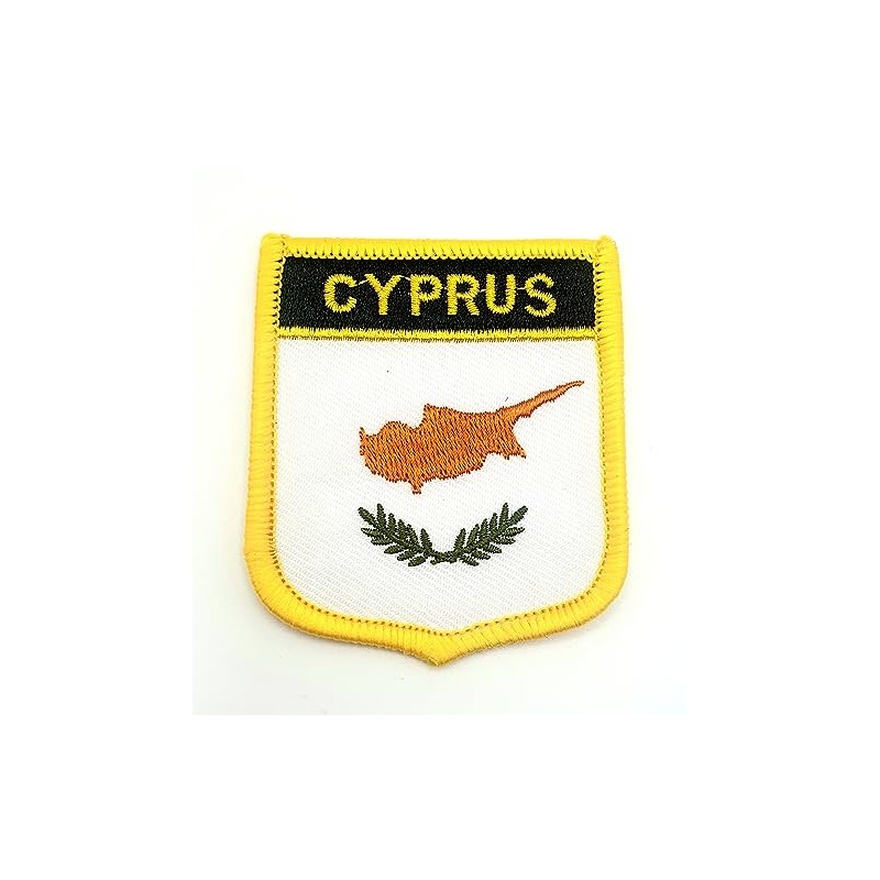 Cyprus Flag Embroidered Iron On Patch 1 Piece
