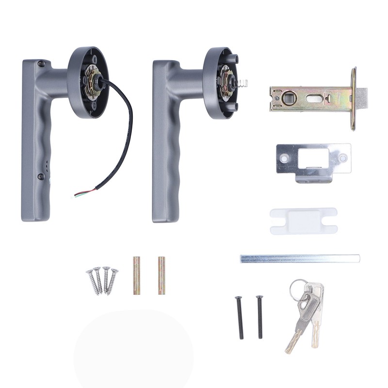 Smart Door Handle Fingerprint with 2 Key Fast Recognition Static
