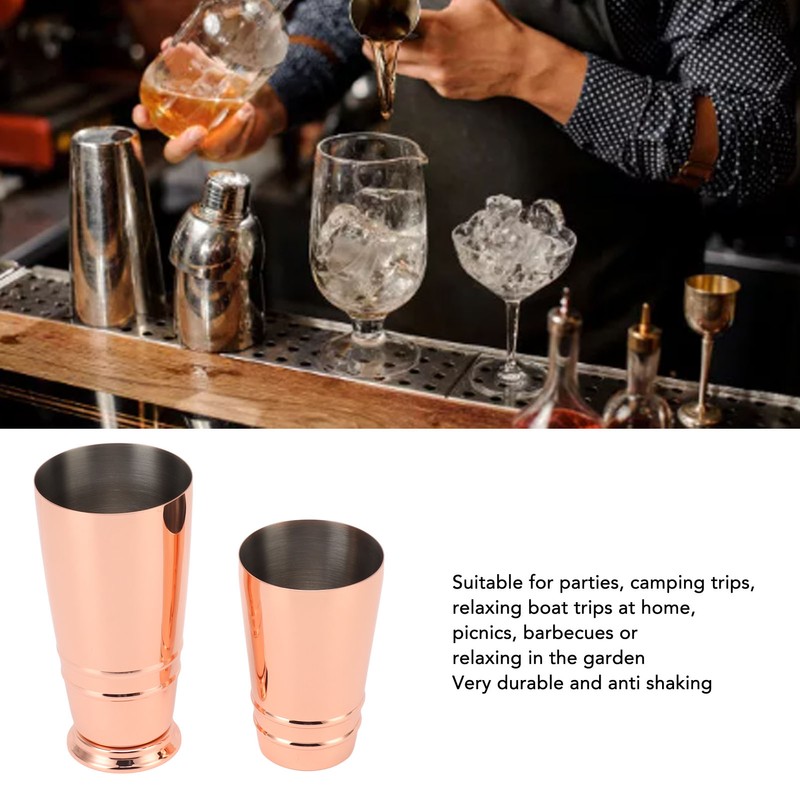 Cocktail Mixer 304 Stainless Steel Glossy with Bottom Dishwasher Safe