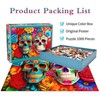 Puzzle 1000 Pieces Adult Puzzle Colourful Tile Game Colourful Flowers